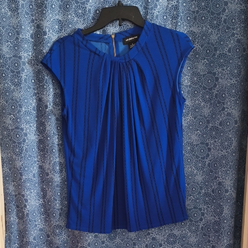Calvin Klein Royal Blue Cap Sleeve Blouse